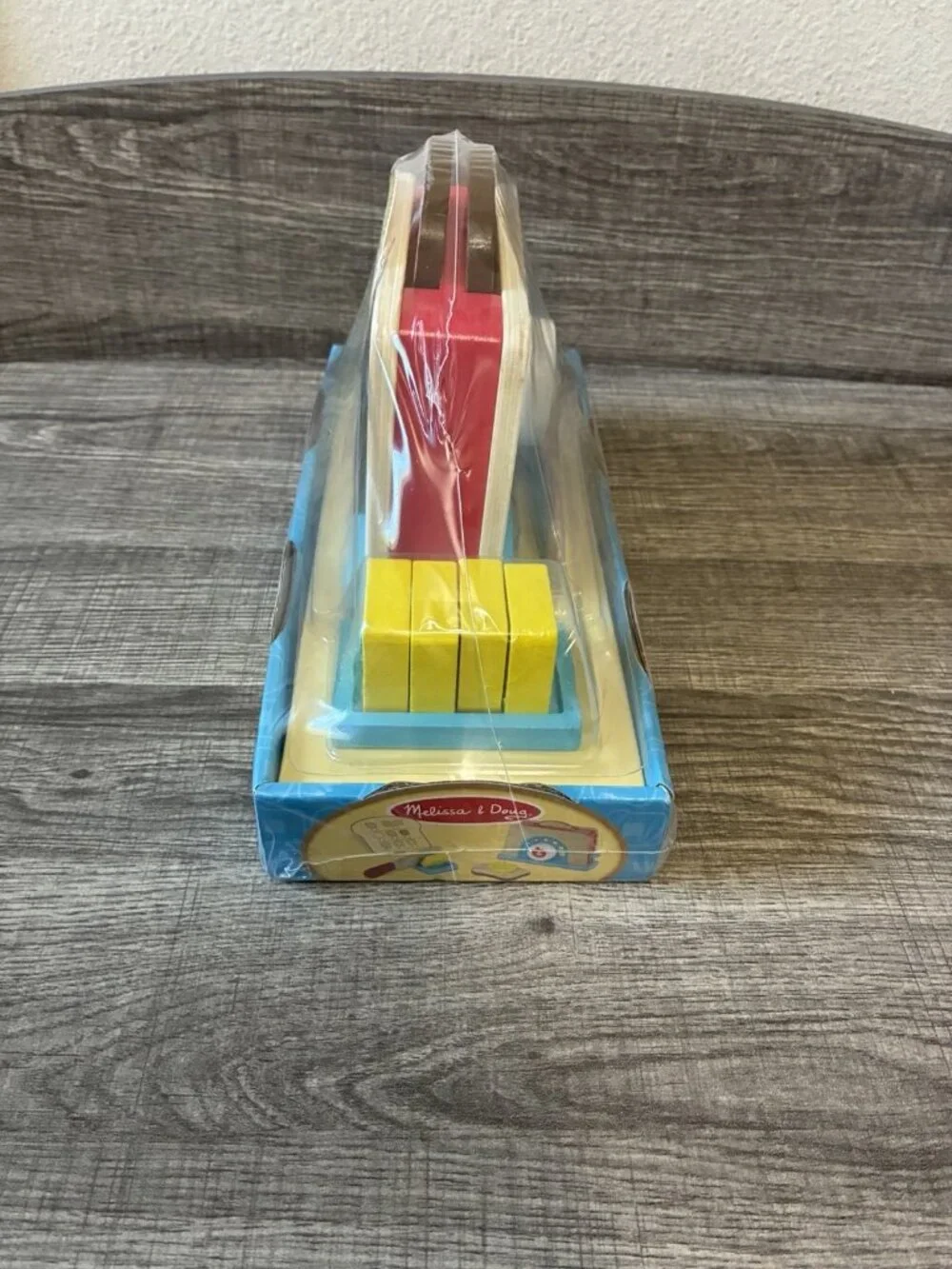 Melissa And Doug Wooden Bread And Butter Toaster Play Set